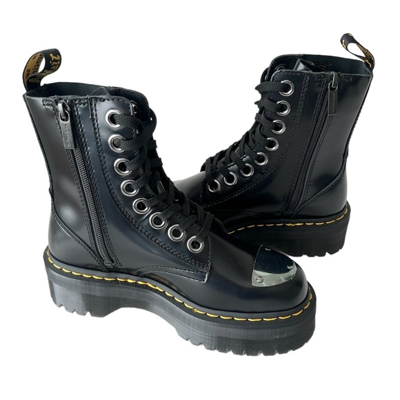 NEW Dr Martens Jadon Alt platform Moto boots black 7 - Picture 8 of 15
